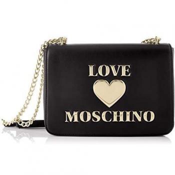 Love Moschino Precollezione SS21 | Borsa a Spalla da Donna, Bandolera para Mujer, Negro, Normal