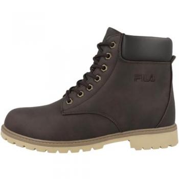 Fila Men's Lace-up Mid Ankle Boots - White, Flat Heel, Size 11 US