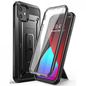 Funda Protectora Supcase Unicorn Beetle Pro para iPhone 12 Mini con Clip de Cintura y Cristal Templado - Negra