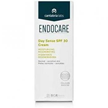 Endocare Essential Day Sense SPF30 - Crema Hidratante, Regeneradora para Primeras Arrugas de Pieles Sensibles e Intolerantes, con Protección Solar, 50ml