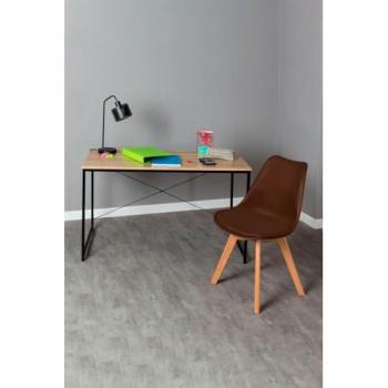 Conjunto Escritorio DEK y Silla Synk Basic - Marrón - Regalos Miguel