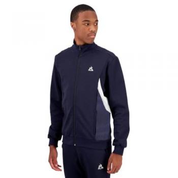 Sudadera Le Coq Sportif Heritage N1 Full Zip azul oscuro para hombre, talla XL