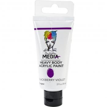 Dina Wakley Media - Pintura acrílica para el cuerpo, color morado oscuro
