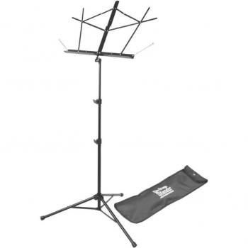 On-Stage SM7222 Tubular Tripod Base Sheet Music Stand with Bag, Black