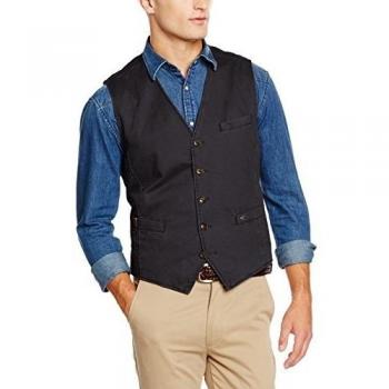 camel active 4406, Chaleco para Hombre, Talla Única, Negro