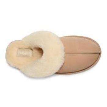 Pantuflas UGG Scuffette II Suede Piel Mujer Beige 36