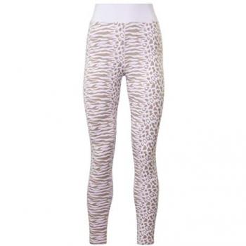 Reebok Modern Safari Cotton Leggings Lila L Mujer, leggings de algodón para mujer, color lila