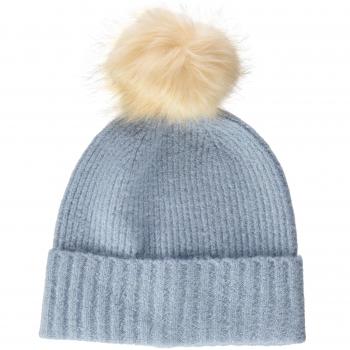 PIECES Pcdiana Wool Hood Noos, Gorro de Punto para Mujer, Azul