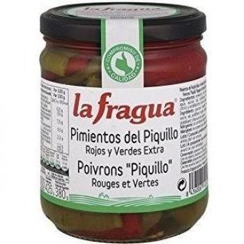 La Fragua Pimientos Del  Piquillo Rojos Y Verdes Enteros - 425 gr