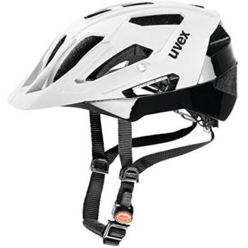 Uvex Quatro Casco de ciclismo, Unisex adulto, Blanco / Negro, 52-57 cm