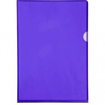 Exacompta 661230E - Portafolios de plástico A4 13.5, color púrpura, caja de 100