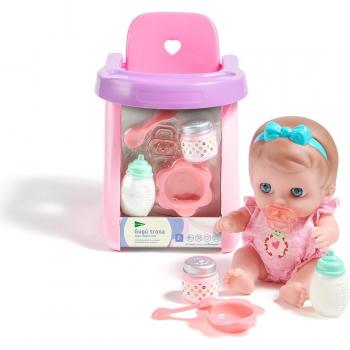 Muñeco con trona y accesorios Baby Gugú