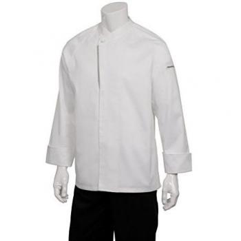 Chef Works Trieste - Abrigo de chef de algodón, 46, blanco, 1