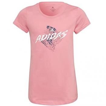 Camiseta de Manga Corta Infantil Adidas Graphic Rosa 13-14 Años, Textil Deporte marca Adidas modelo Hl1617 para junior en color rosa