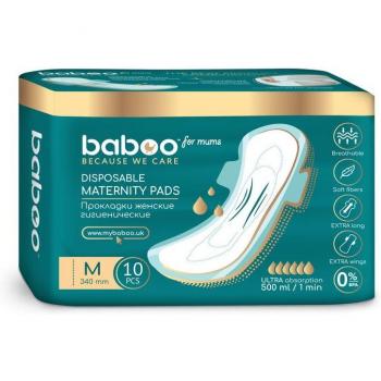 Baboo Compresas Desechables Postparto Medianas