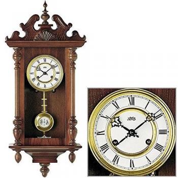 Reloj de Pared AMS 617/1 con Diseño Decorativo y Movimiento de Péndulo