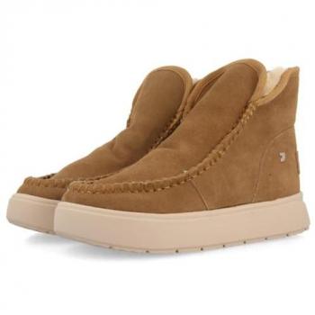 Gioseppo Botas Australianas de mujer estilo australianas de piel con forro de pelo, modelo 73284 Vecses Taupe, color marrón, talla 40