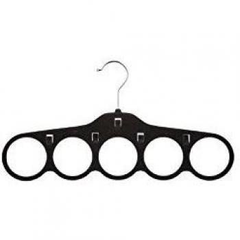 Percha para Bufandas de Fieltro Negra 41x21.5x2.5cm