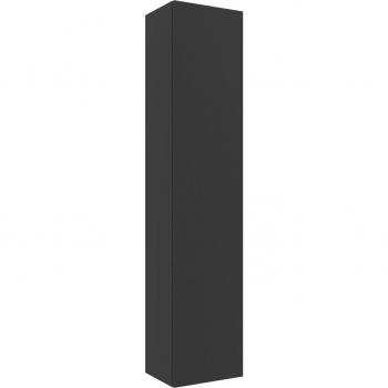 Columna de baño suspendida Bequia con 1 puerta en Negro Mate, dimensiones 140 x 30 cm