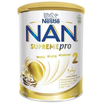 Leche en Polvo NAN Supreme Pro 2 para Bebés a Partir de 6 Meses - 800g