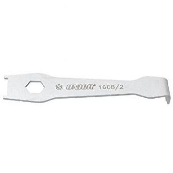 Unior 618415 618415-Llave para Las Tuercas de la Corona Serie 1668/2, Adultos Unisex, Negro, No se Aplica