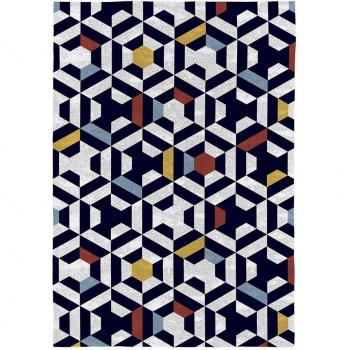 RODIER Alfombra decorativa TWIST multicolor 140x200cm