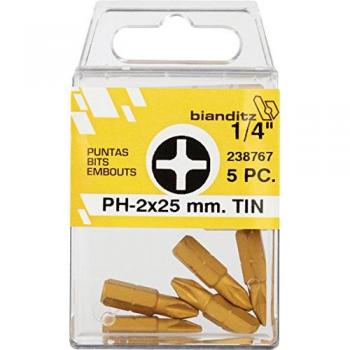 Bianditz m-c - Juego punta titan ph-2x25mm 1/4