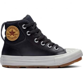 Converse Chuck Taylor All Star Berkshire Boot Hi Niños Casual Leather High-Top Zapatillas Negras