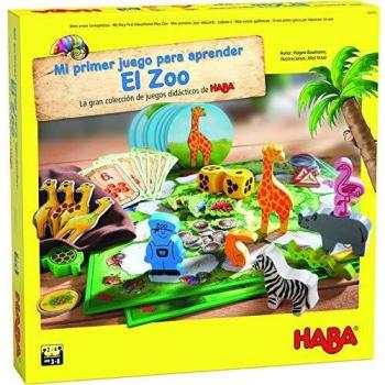HABA-305176-Mi Primer Aprender: El Zoo juego de mesa infantil, Color surtido