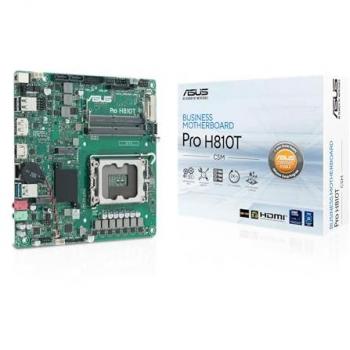 Placa Base ASUS Pro H810T-CSM Thin Mini ITX LGA 1851, Chipset Intel H810, DDR5, HDMI, DisplayPort, Gigabit Ethernet
