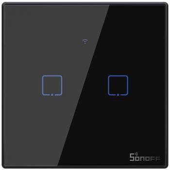 Interruptor Táctil WiFi Sonoff T3 2 Canales con RF 433 MHz
