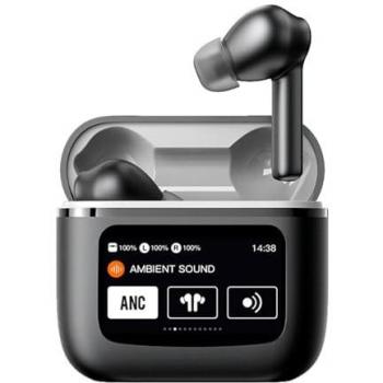 Auriculares Inalámbricos Bluetooth Cool Touch con Pantalla Táctil LCD Negra