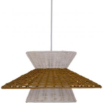Lámpara de Techo BigBuy Home 40,5 x 40,5 x 20 cm Metal Blanco Verde
