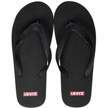 Levi's 229817-753-60, Chanclas Hombre, Negro, 39 EU