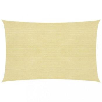 Beige HDPE Sun Shade Sail 160 g/m² 4 x 5 m