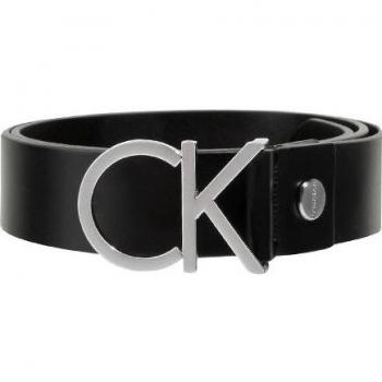 Cinturón de piel monogram negro Calvin Klein