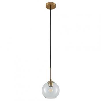 Lámpara colgante moderna 'Tiruma' de metal en bronce, 1 luz E27 para salón y comedor