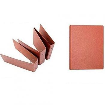 Carpeta anillas redondas carton gofrado folio natural 2a40 mm. nº 12 cuero redonda mariola 0182n