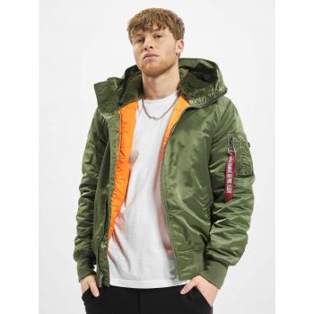 Alpha Industries MA-1 Hooded Bomber Jacket for Men, Available in Various Colors and Sizes