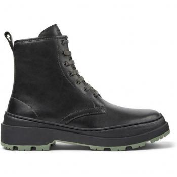 Camper Brutus Trek Women's Smooth Leather Ankle Boots - Dark Grey, Size 38