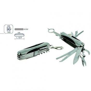 Elementerre IGGY - Cuchillo multifunción en acero, color acero, talla 8,9 cm