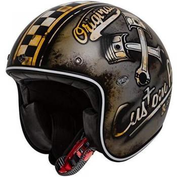 Premier Motorrad Helm Le Petit Jethelme Op 9 Bm Black-XS