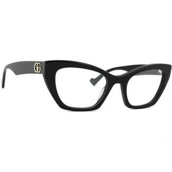 Gucci GG1334O 001 52 Stylish Black Unisex Glasses, Classic Black Optical Frame, Size: 52 MM