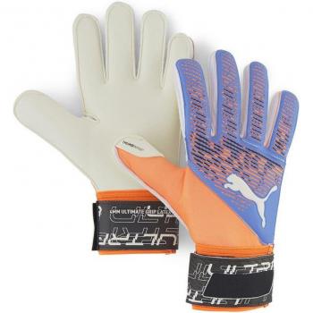 Guantes de portero Puma Ultra Grip 2 RC Ultra Naranja - Diseño ergonómico, palma de látex para un mejor agarre, refuerzo en los dedos, cierre ajustable en la muñeca, ideal para condiciones húmedas y
