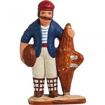 Arterra – Santons de Provence – Pescador Marseillais a la Torpedo – Collection 7 cm