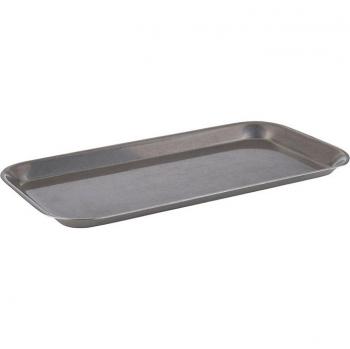 Bandeja Vintage APS de Acero Inoxidable Rectangular 38x26.5x1.5 cm