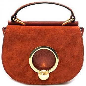Mariquitas bolso mujer andrea piel gamuza Bourgogne Talla única