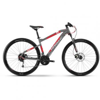 Haibike Seet hardnine 3.0 Mountain Bike Titan/rojo/blanco 2018, color titan rot weiss matt, tamaño 45
