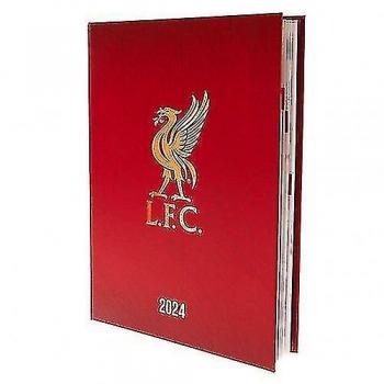 Diario Liverpool FC 2024 A5 Rojo/Oro One Size