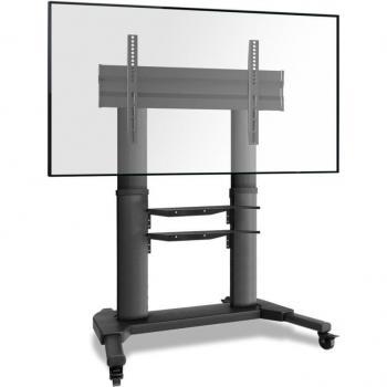 Soporte TV Móvil Onkron TS2771-B para Pantallas de 40 a 80, Altura Regulable, Capacidad Máxima 55kg, VESA 200x200 - 700x400, Color Negro